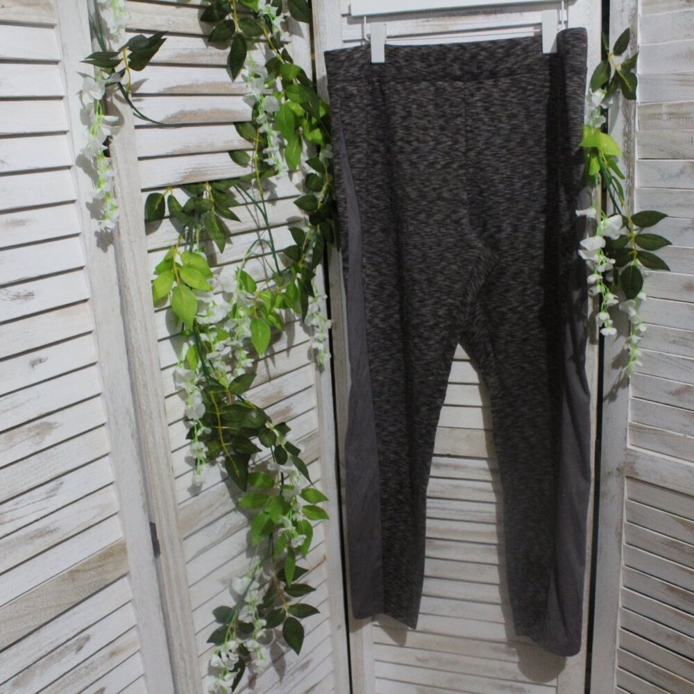 LOGO by Lori Goldstein brown marled pull-on pants (2)